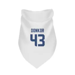 Seattle Seahawks Aaron Donkor White Pet Bandana for Dog & Cat