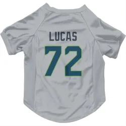 Seattle Seahawks Abraham Lucas Gray Pet Jersey for Dog & Cat