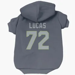 Seattle Seahawks Abraham Lucas Navy Pet Hoodie for Dog & Cat