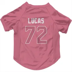 Seattle Seahawks Abraham Lucas Pink Pet Jersey for Dog & Cat