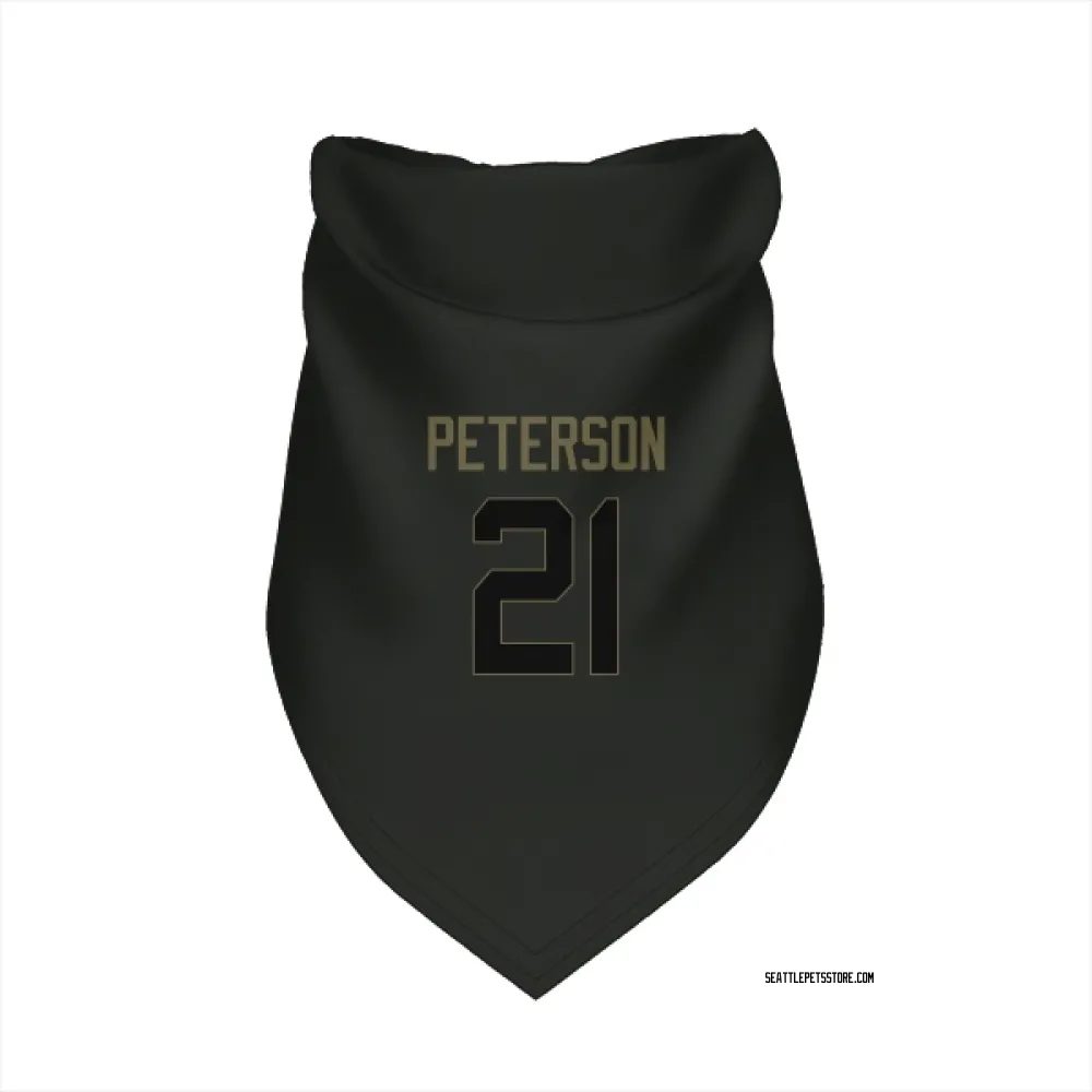 Seattle Seahawks Adrian Peterson Black Service Pet Bandana for Dog & Cat