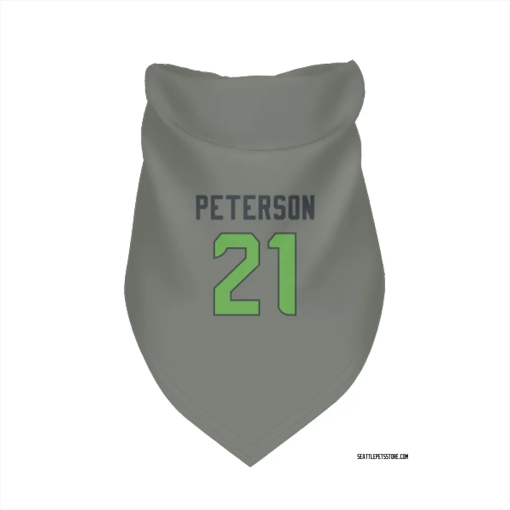 Seattle Seahawks Adrian Peterson Gray Neon Green Pet Bandana for Dog & Cat