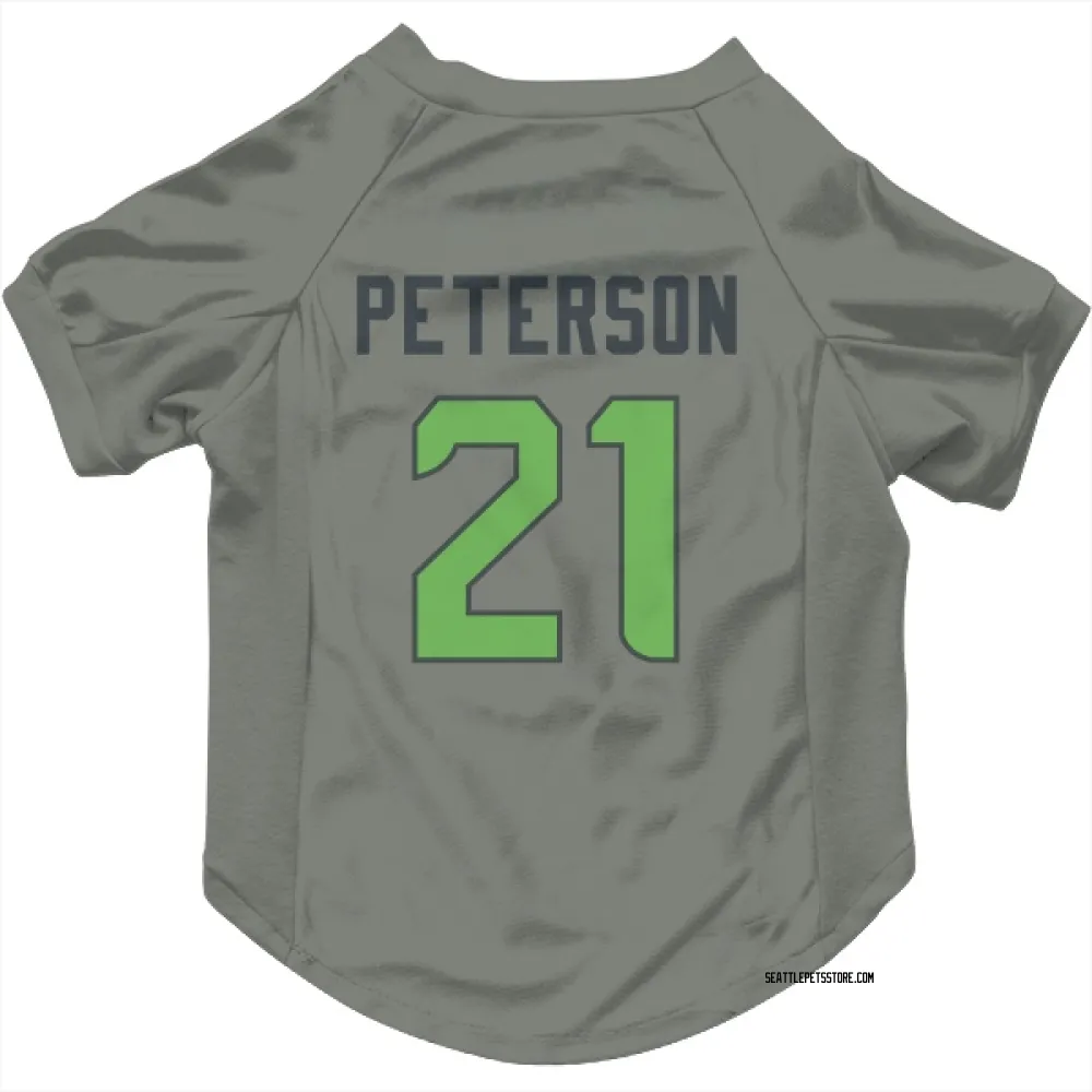 Seattle Seahawks Adrian Peterson Gray Neon Green Pet Jersey for Dog & Cat