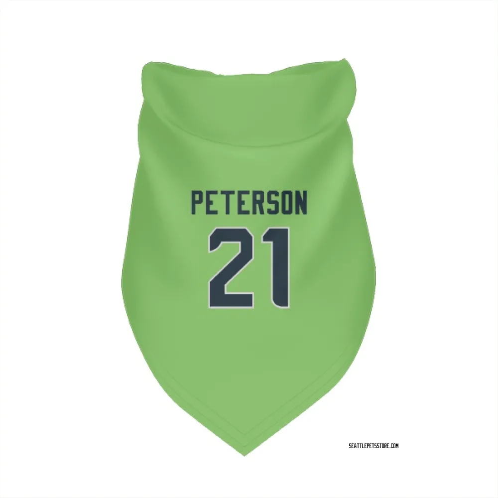 Seattle Seahawks Adrian Peterson Neon Green Pet Bandana for Dog & Cat