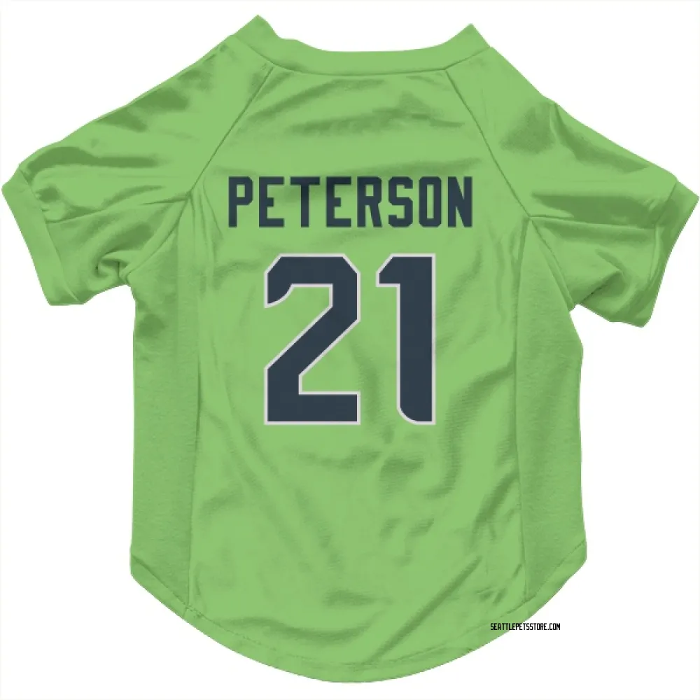 Seattle Seahawks Adrian Peterson Neon Green Pet Jersey for Dog & Cat
