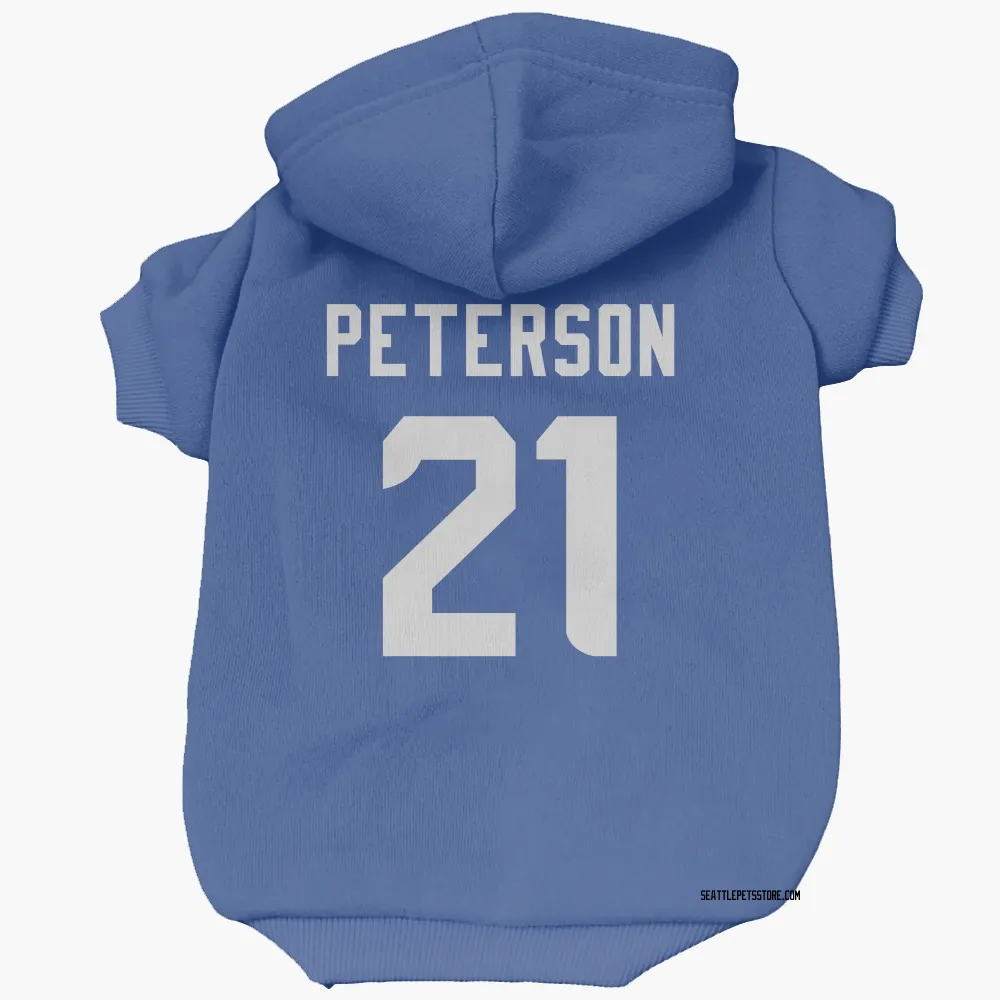 Seattle Seahawks Adrian Peterson Royal Pet Hoodie for Dog & Cat