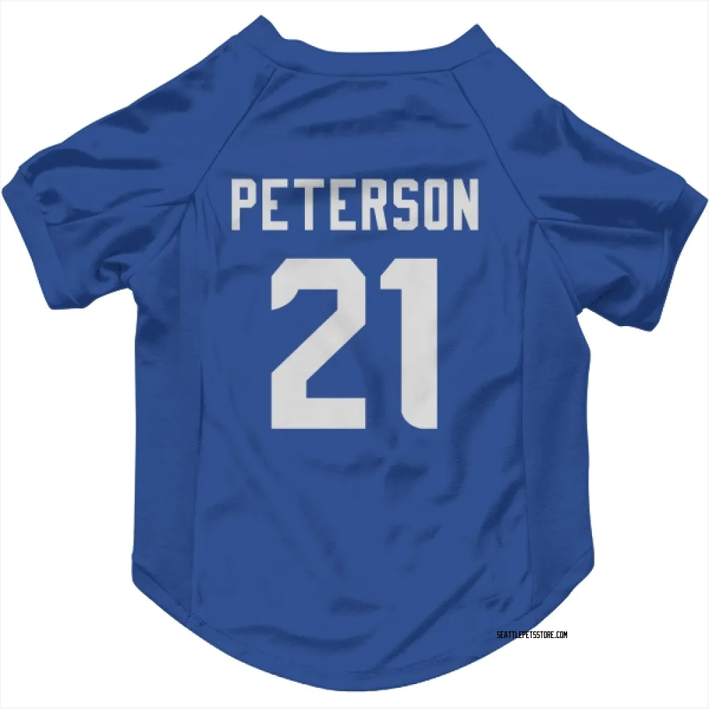 Seattle Seahawks Adrian Peterson Royal Pet Jersey for Dog & Cat