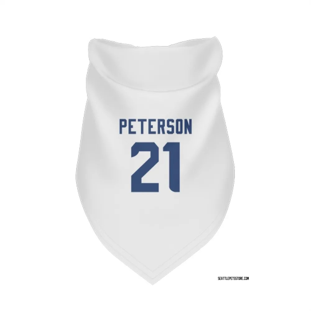 Seattle Seahawks Adrian Peterson White Pet Bandana for Dog & Cat