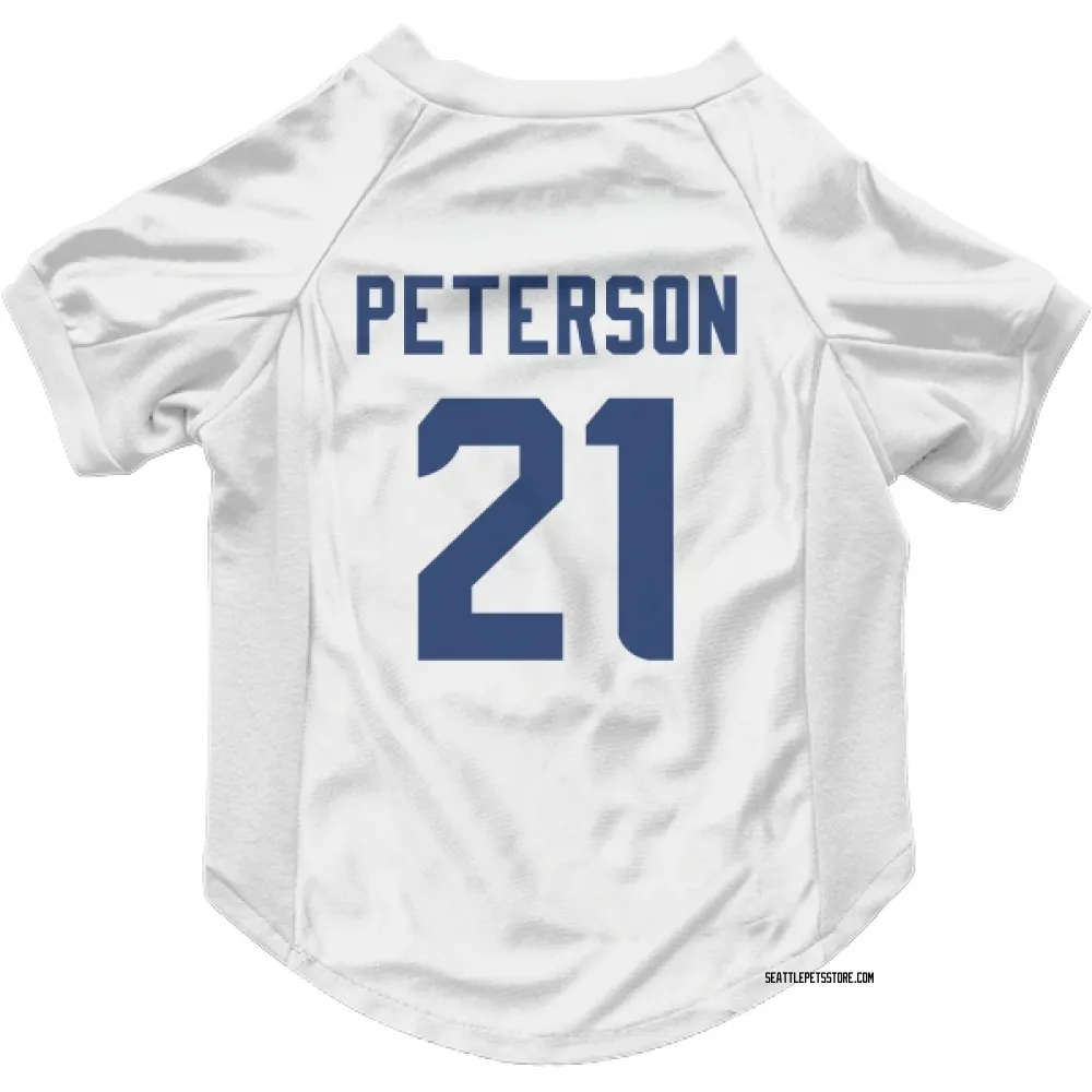 Seattle Seahawks Adrian Peterson White Pet Jersey for Dog & Cat