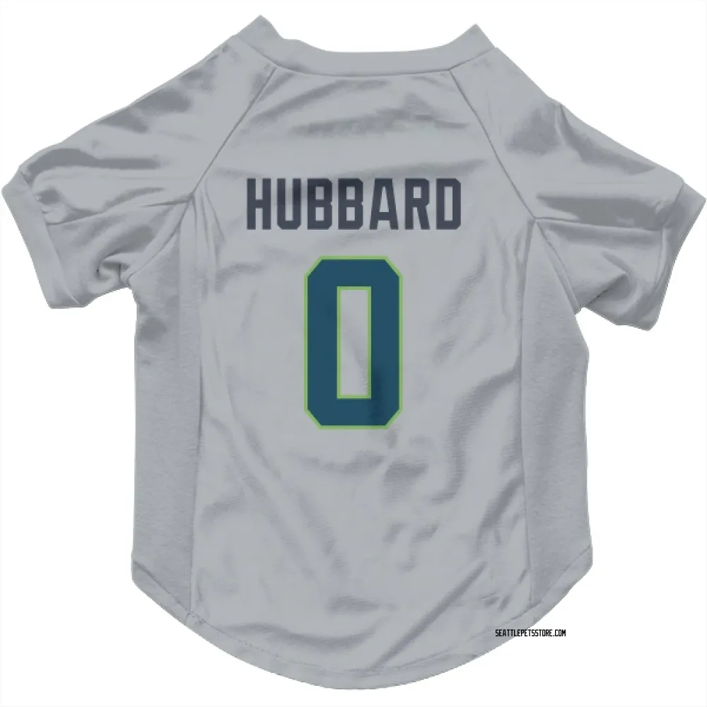 Seattle Seahawks Aidan Hubbard Gray Pet Jersey for Dog & Cat