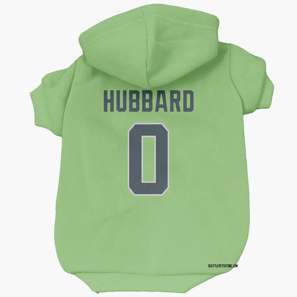 Seattle Seahawks Aidan Hubbard Neon Green Pet Hoodie for Dog & Cat