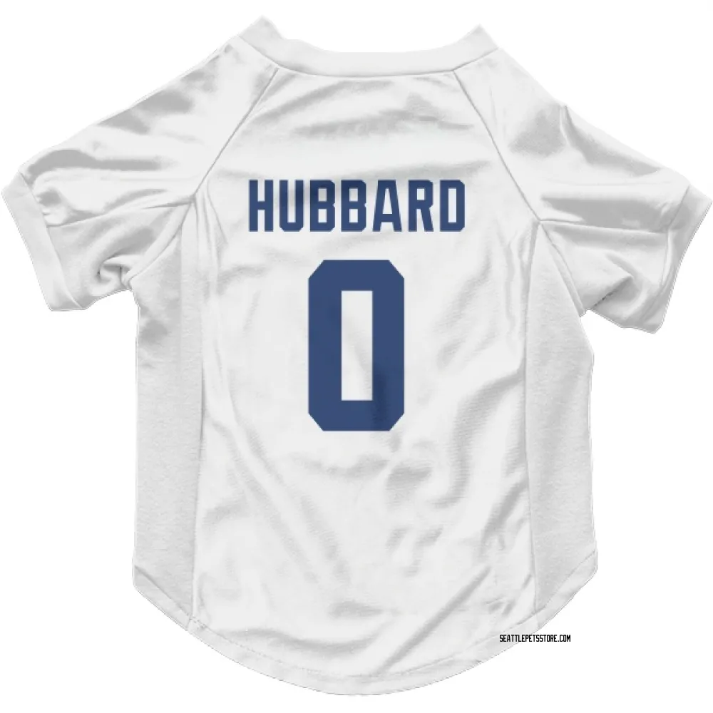 Seattle Seahawks Aidan Hubbard White Pet Jersey for Dog & Cat