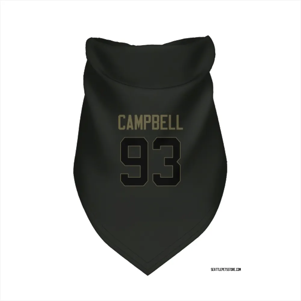 Seattle Seahawks Anthony Campbell Black Service Pet Bandana for Dog & Cat