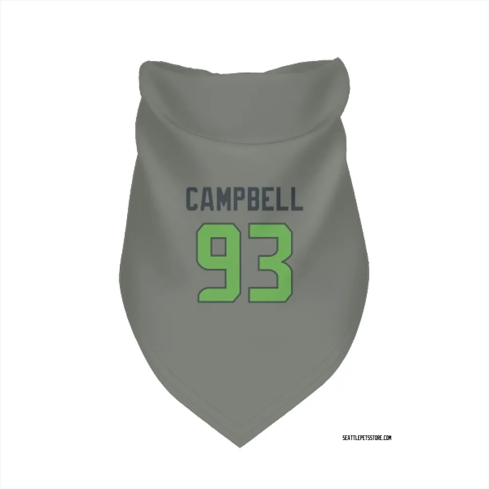 Seattle Seahawks Anthony Campbell Gray Neon Green Pet Bandana for Dog & Cat