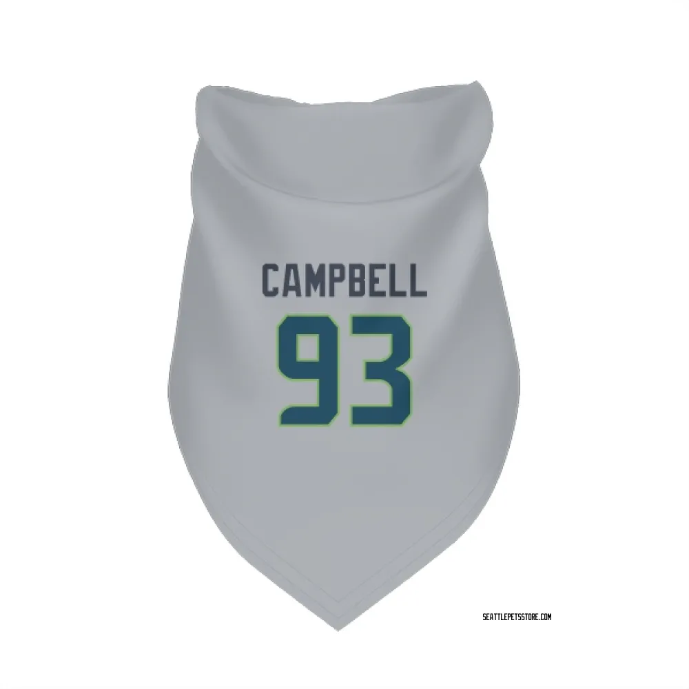 Seattle Seahawks Anthony Campbell Gray Pet Bandana for Dog & Cat