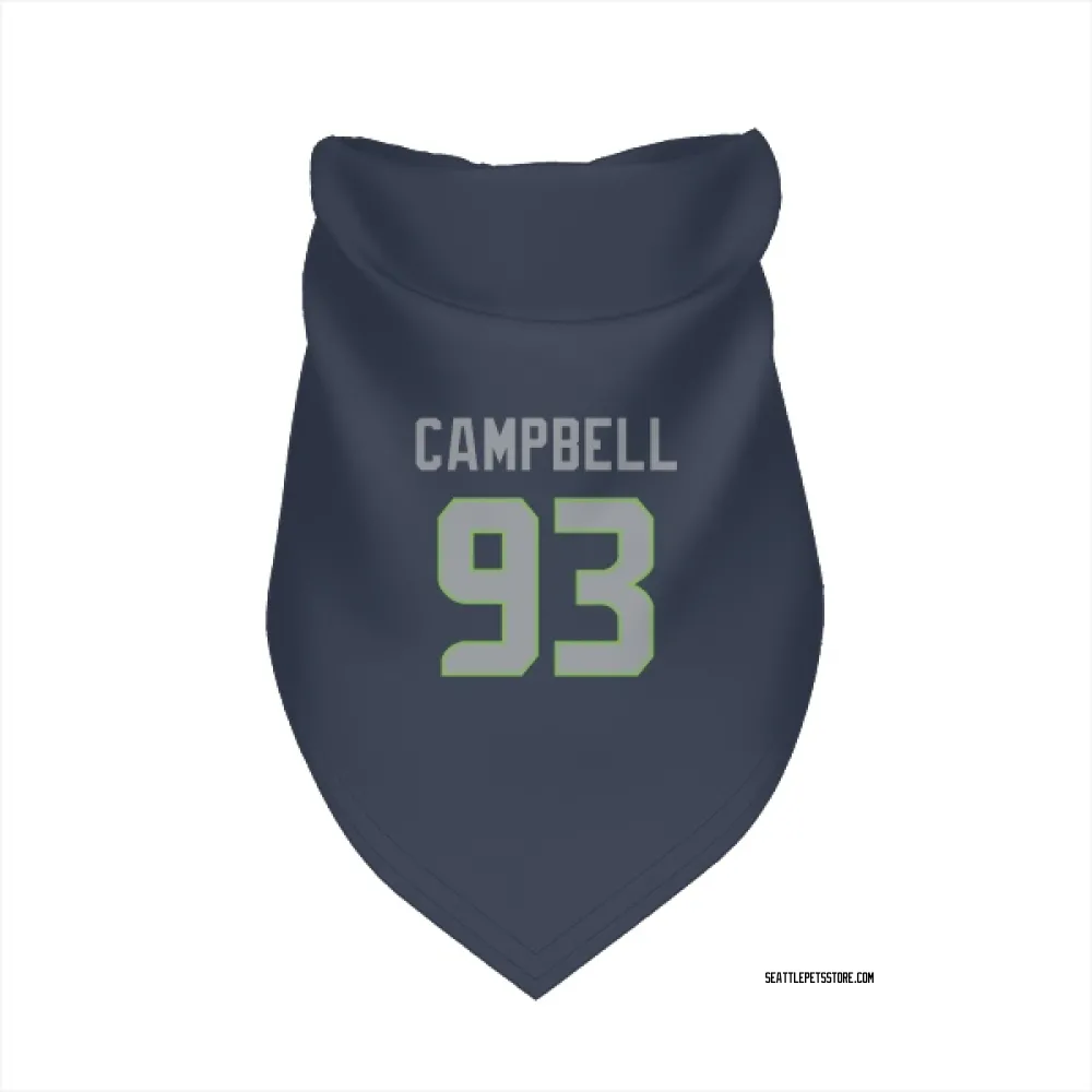 Seattle Seahawks Anthony Campbell Navy Pet Bandana for Dog & Cat