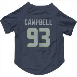 Seattle Seahawks Anthony Campbell Navy Pet Jersey for Dog & Cat