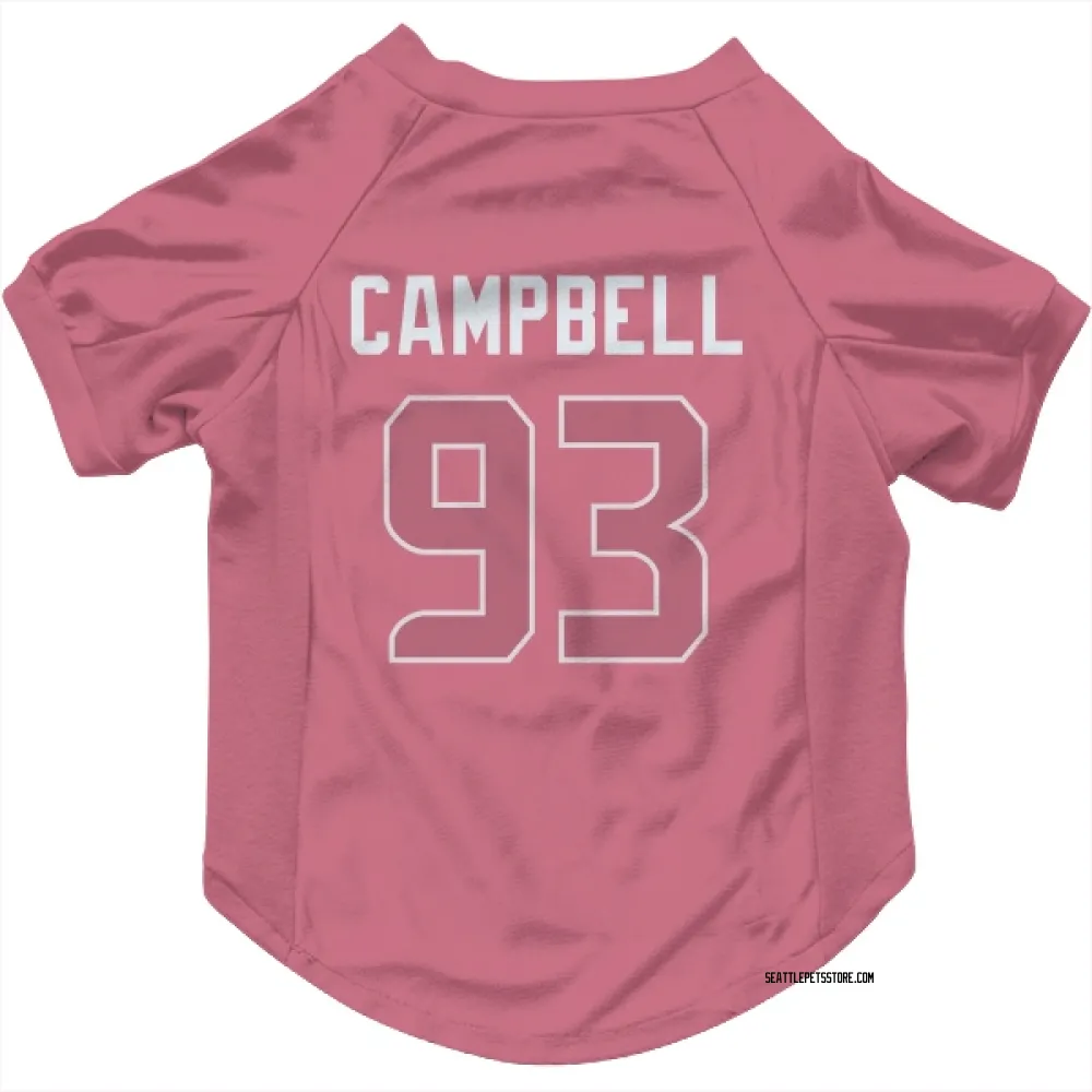 Seattle Seahawks Anthony Campbell Pink Pet Jersey for Dog & Cat