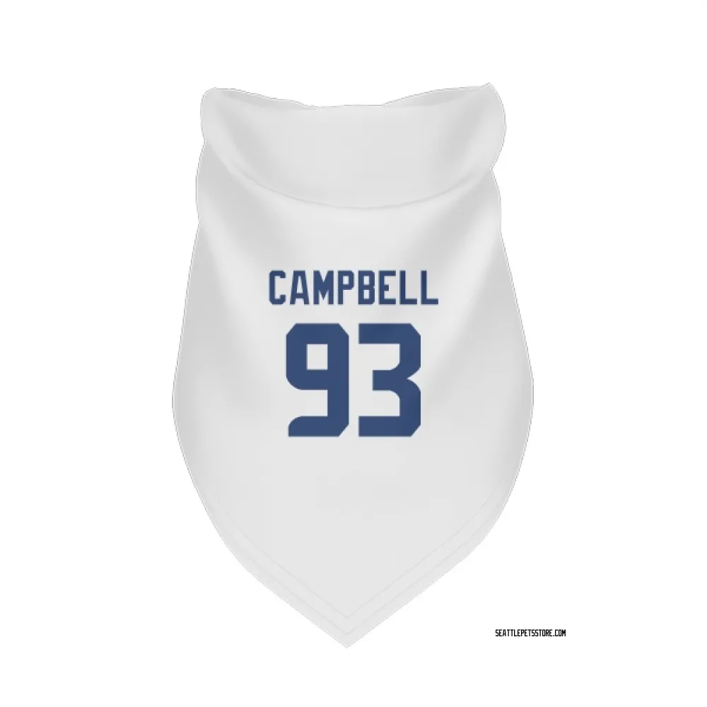 Seattle Seahawks Anthony Campbell White Pet Bandana for Dog & Cat