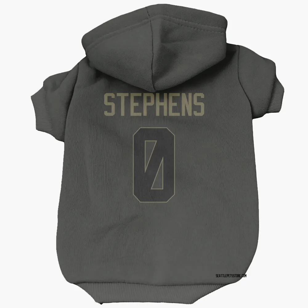 Seattle Seahawks Beau Stephens Black Service Pet Hoodie for Dog & Cat