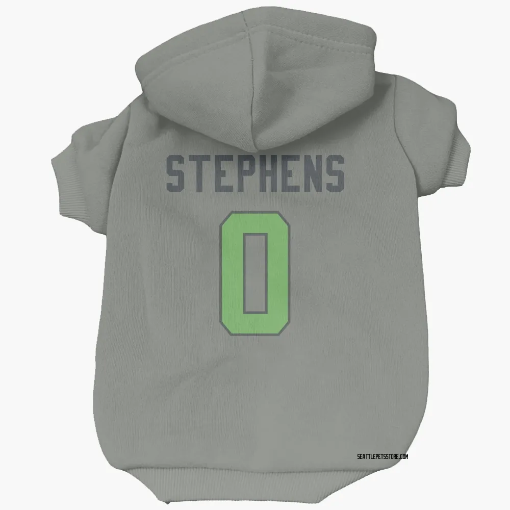 Seattle Seahawks Beau Stephens Gray Neon Green Pet Hoodie for Dog & Cat
