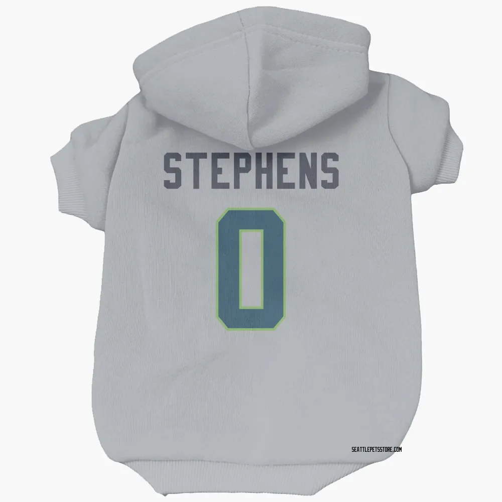 Seattle Seahawks Beau Stephens Gray Pet Hoodie for Dog & Cat