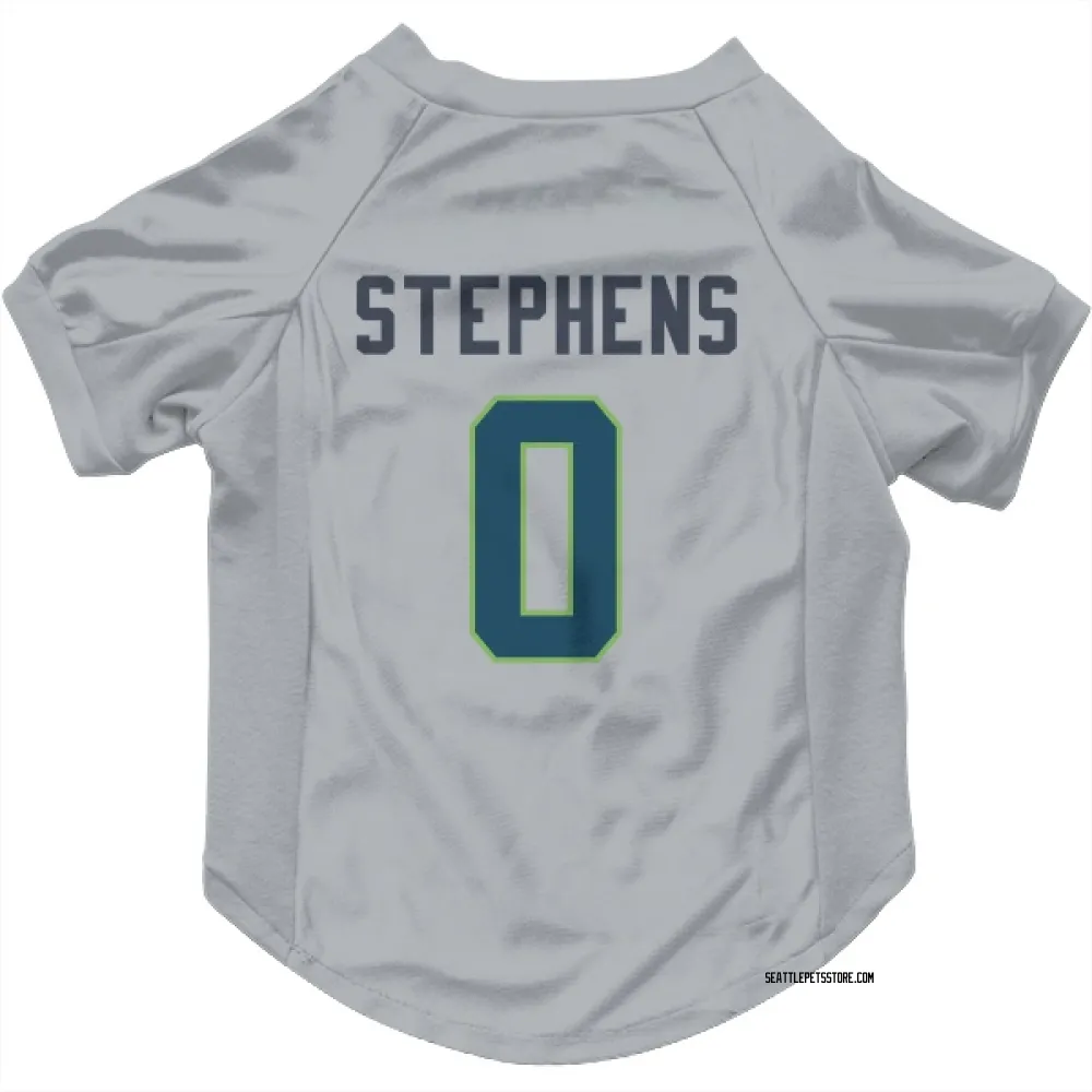 Seattle Seahawks Beau Stephens Gray Pet Jersey for Dog & Cat