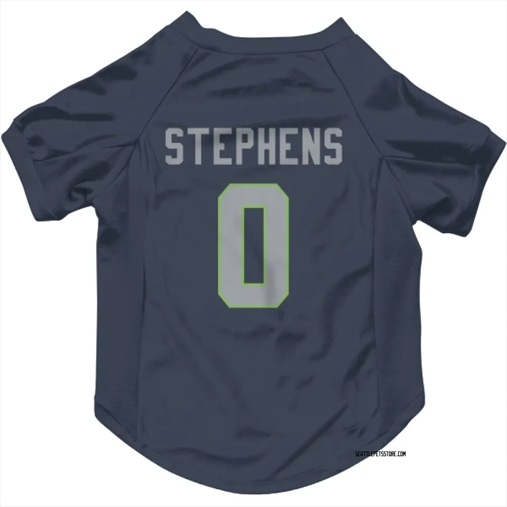 Seattle Seahawks Beau Stephens Navy Pet Jersey for Dog & Cat