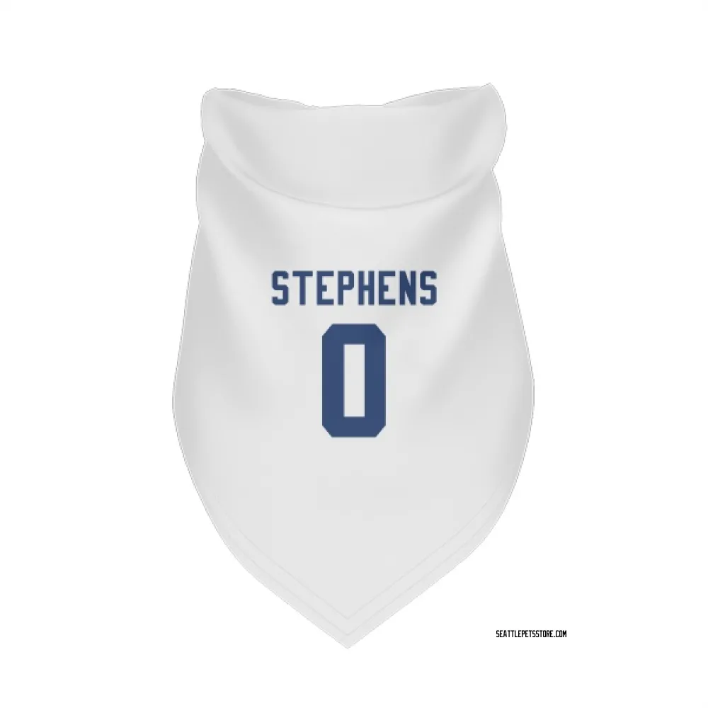 Seattle Seahawks Beau Stephens White Pet Bandana for Dog & Cat