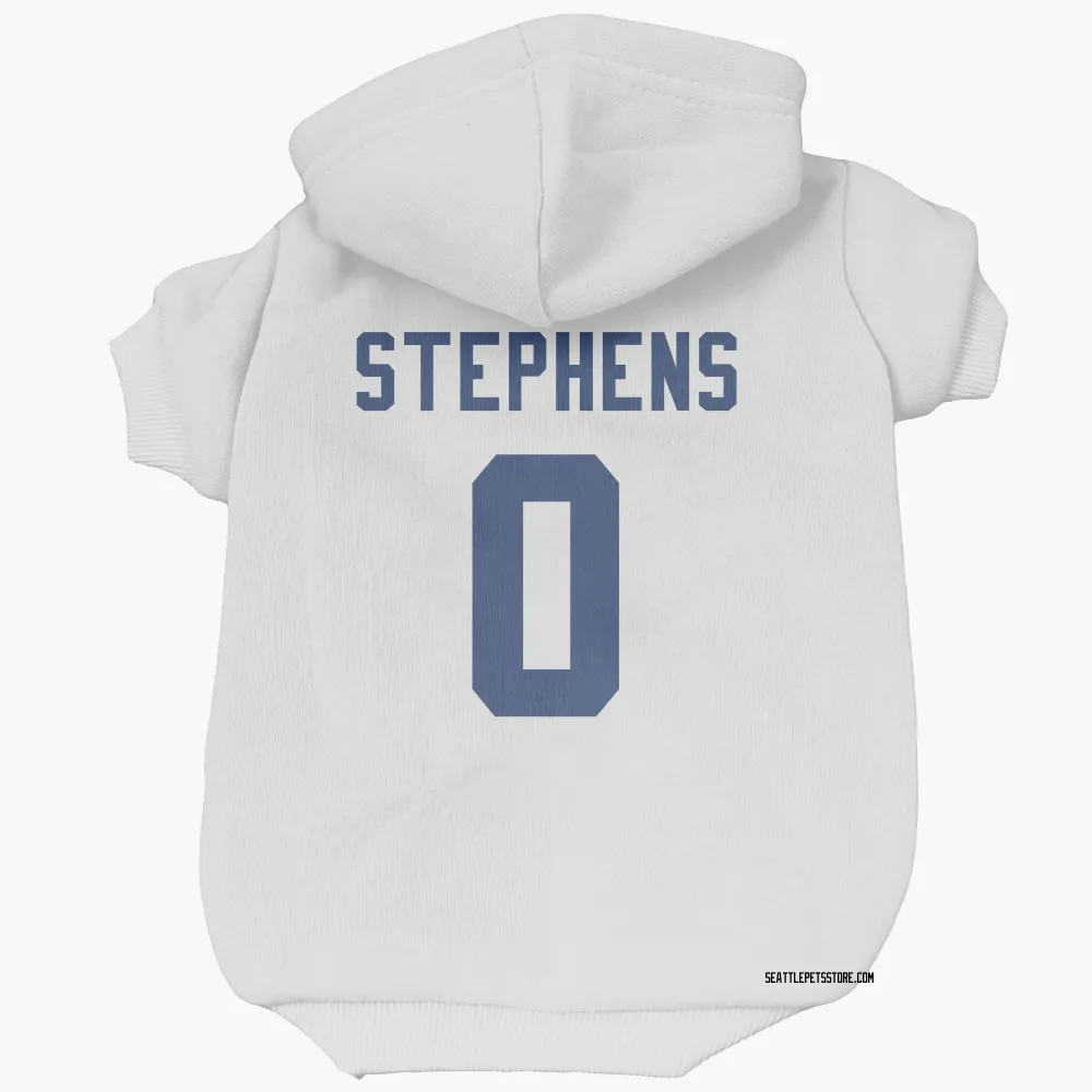 Seattle Seahawks Beau Stephens White Pet Hoodie for Dog & Cat