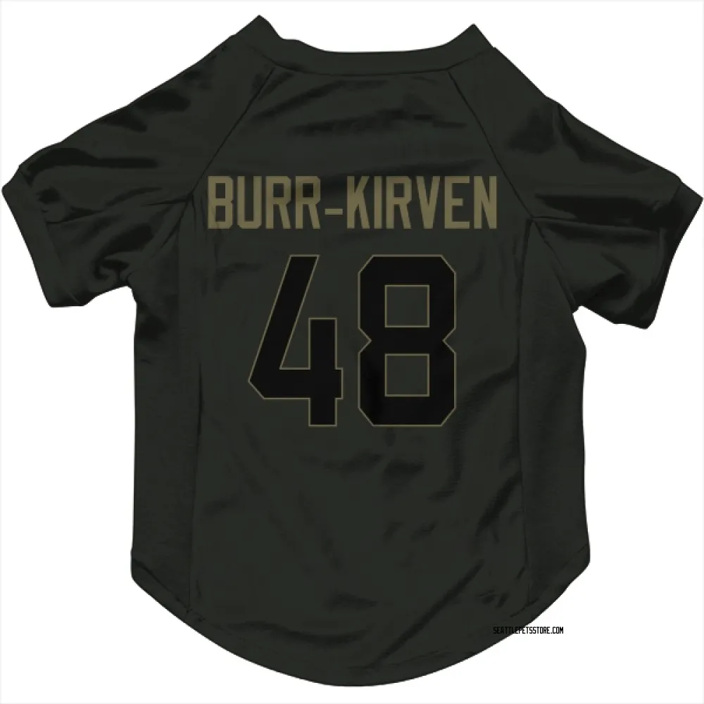 Seattle Seahawks Ben Burr-Kirven Black Service Pet Jersey for Dog & Cat