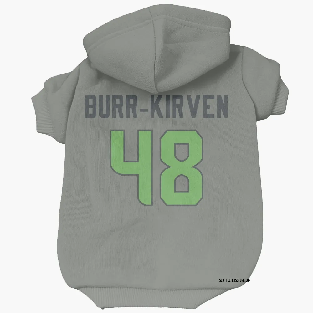 Seattle Seahawks Ben Burr-Kirven Gray Neon Green Pet Hoodie for Dog & Cat