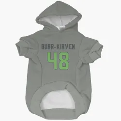 Seattle Seahawks Ben Burr-Kirven Gray Neon Green Pet Hoodie for Dog & Cat