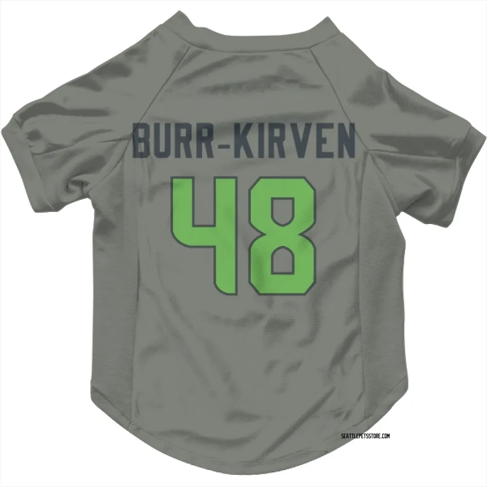 Seattle Seahawks Ben Burr-Kirven Gray Neon Green Pet Jersey for Dog & Cat
