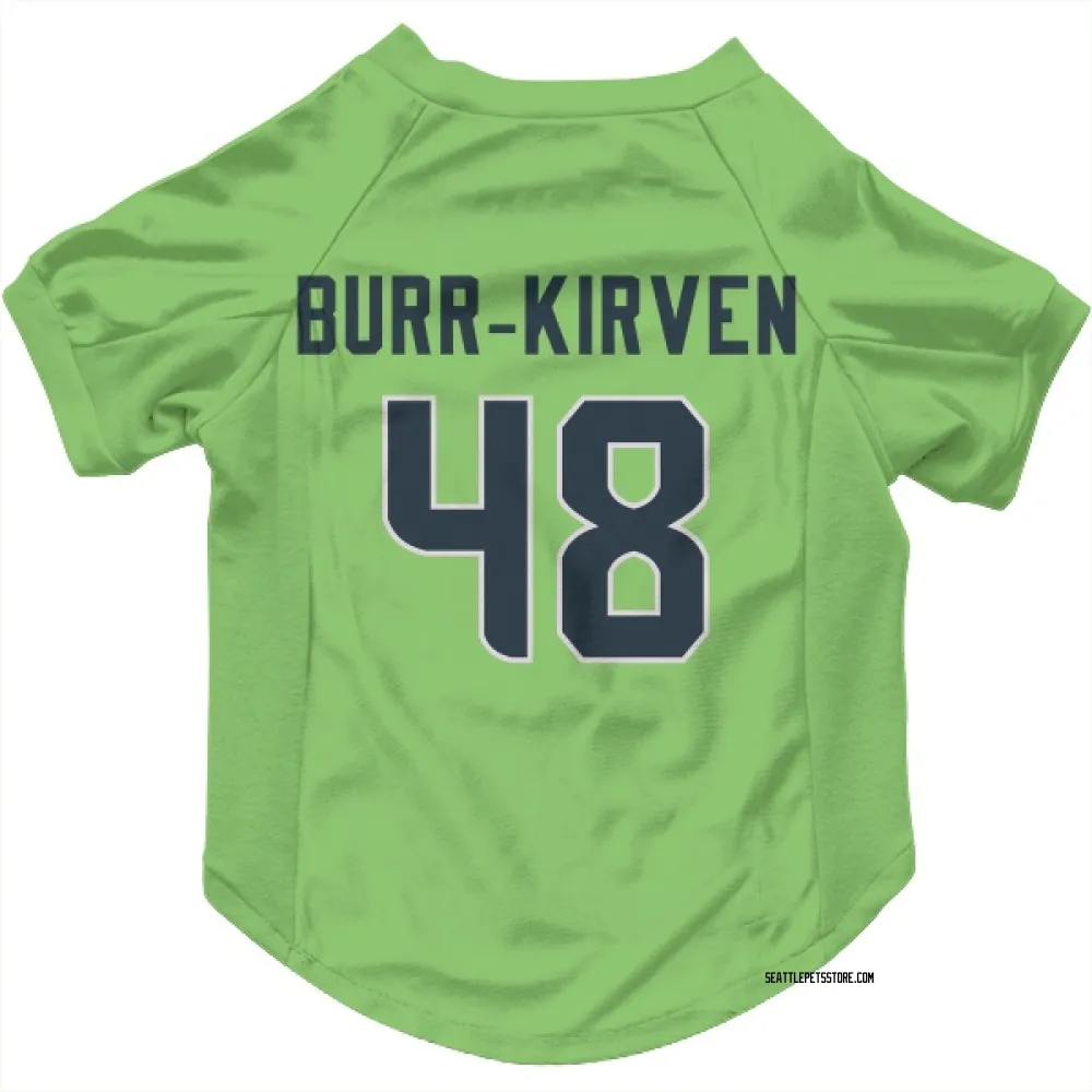 Seattle Seahawks Ben Burr-Kirven Neon Green Pet Jersey for Dog & Cat