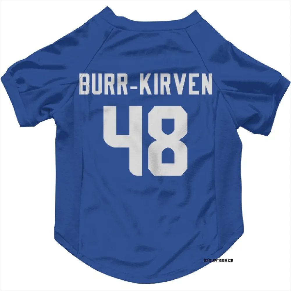 Seattle Seahawks Ben Burr-Kirven Royal Pet Jersey for Dog & Cat