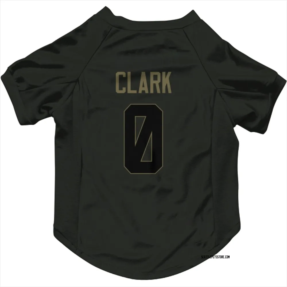 Seattle Seahawks Bud Clark Black Service Pet Jersey for Dog & Cat