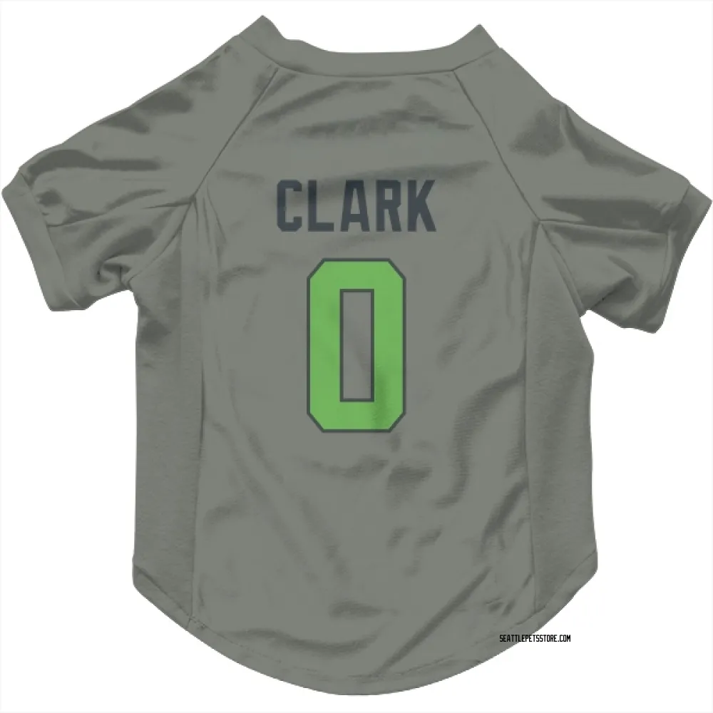 Seattle Seahawks Bud Clark Gray Neon Green Pet Jersey for Dog & Cat