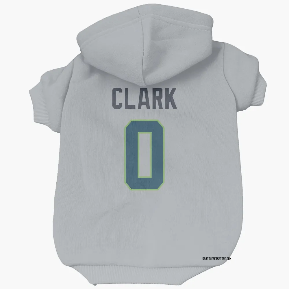 Seattle Seahawks Bud Clark Gray Pet Hoodie for Dog & Cat
