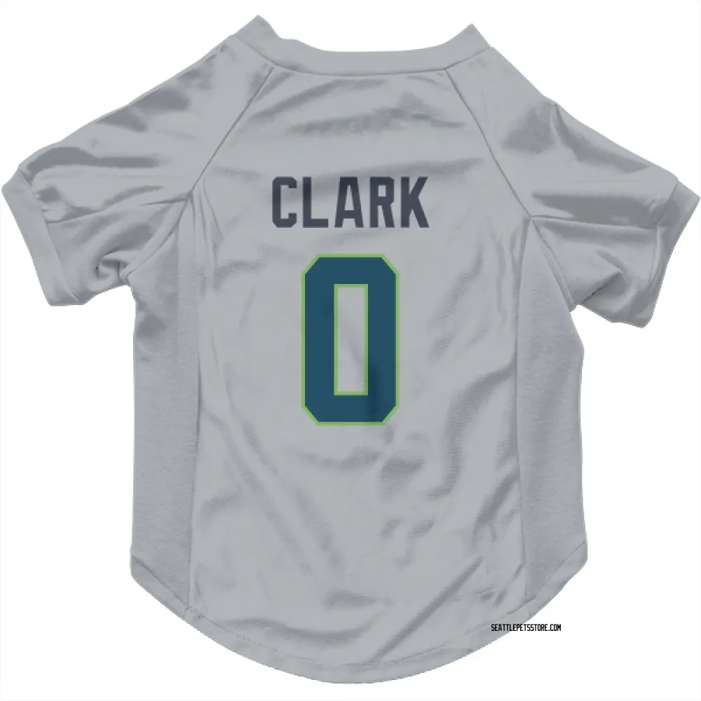 Seattle Seahawks Bud Clark Gray Pet Jersey for Dog & Cat