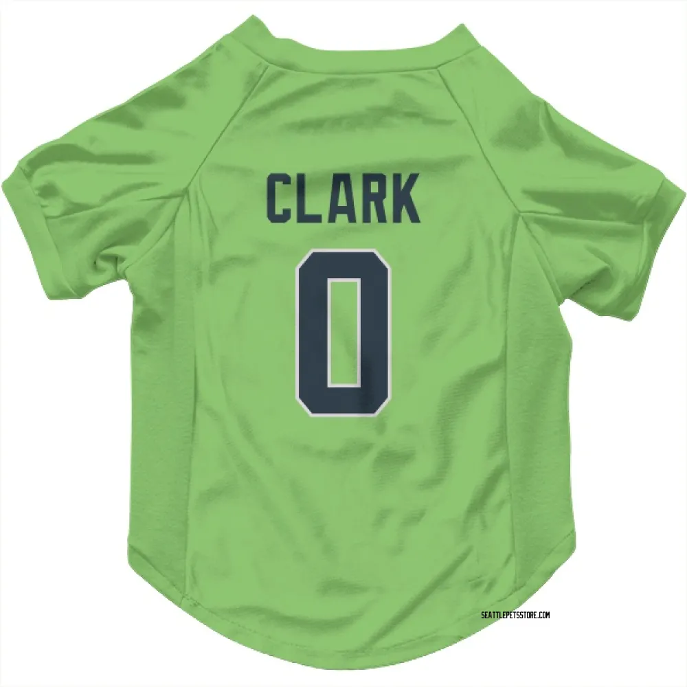 Seattle Seahawks Bud Clark Neon Green Pet Jersey for Dog & Cat