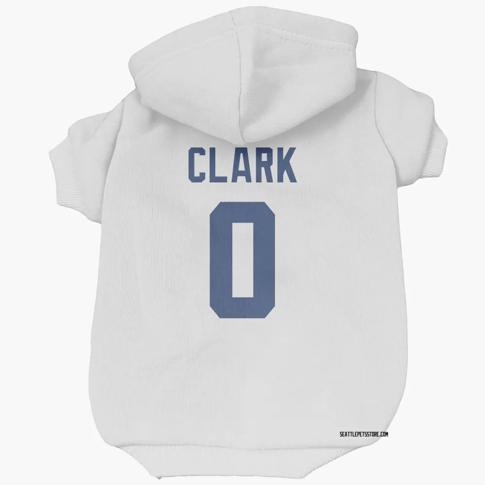 Seattle Seahawks Bud Clark White Pet Hoodie for Dog & Cat