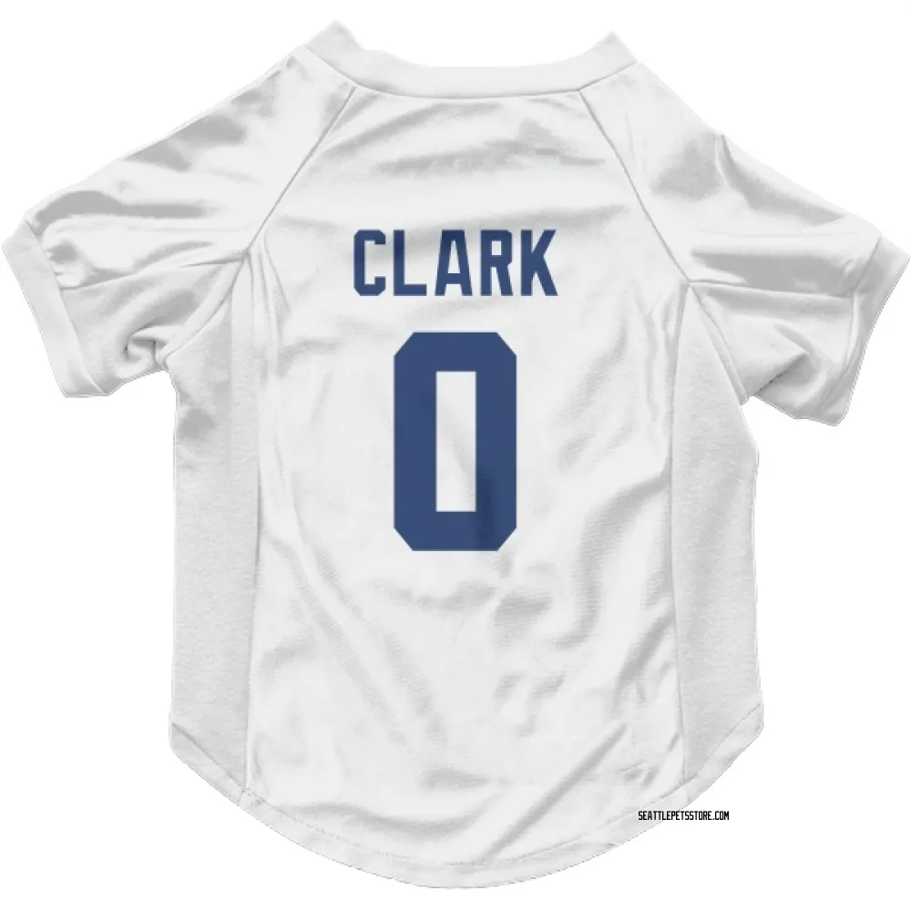 Seattle Seahawks Bud Clark White Pet Jersey for Dog & Cat