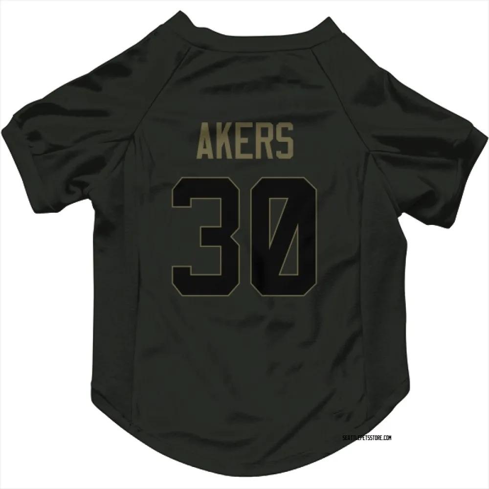 Seattle Seahawks Cam Akers Black Service Pet Jersey for Dog & Cat
