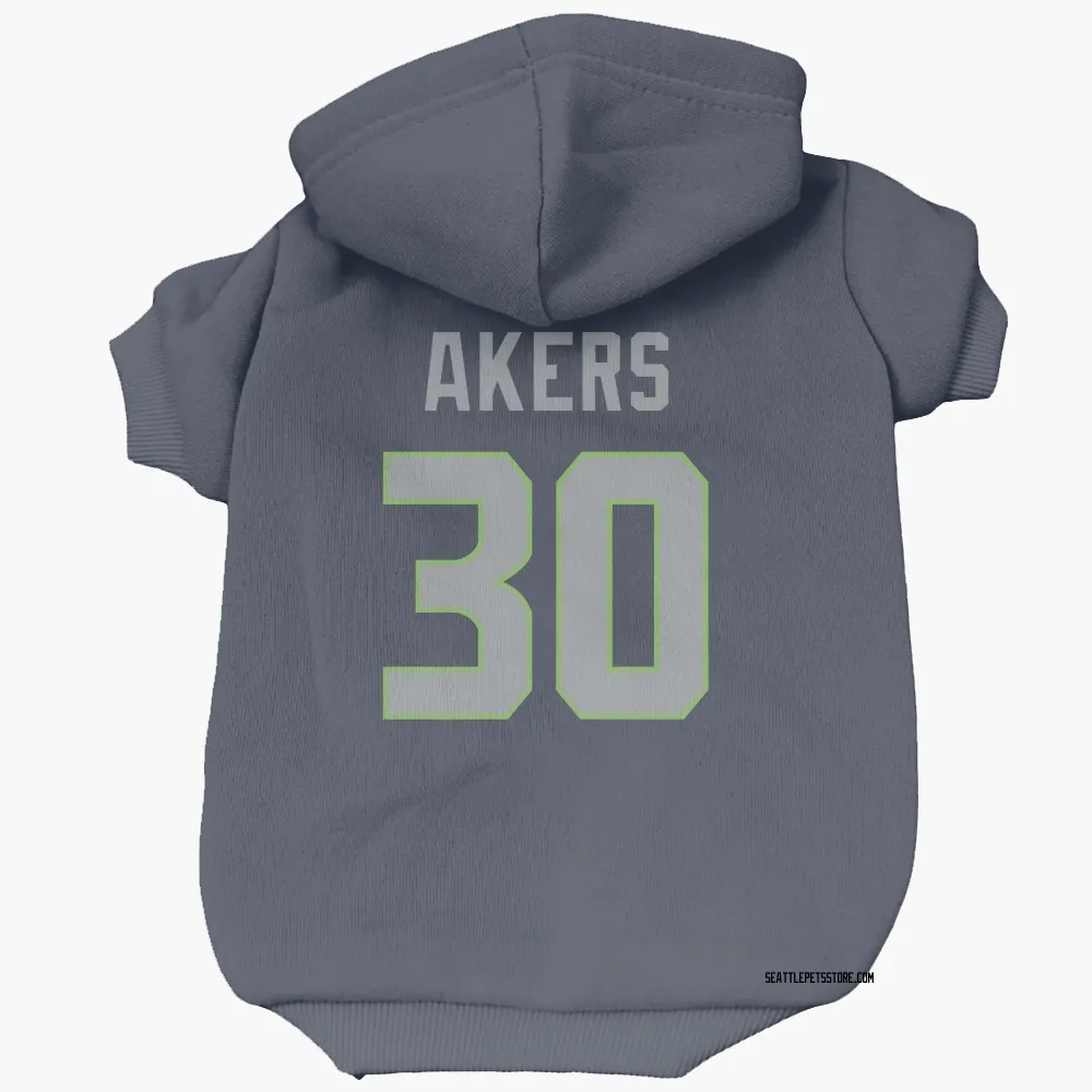 Seattle Seahawks Cam Akers Navy Pet Hoodie for Dog & Cat