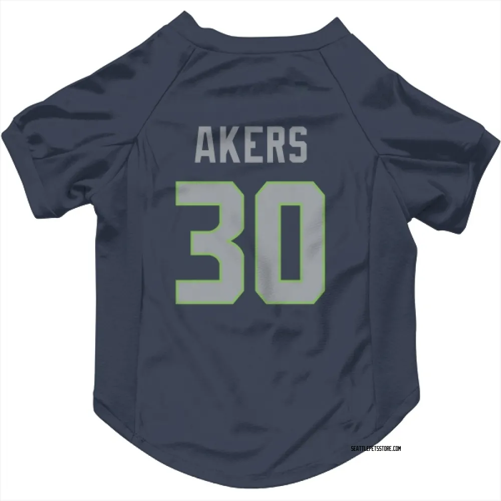 Seattle Seahawks Cam Akers Navy Pet Jersey for Dog & Cat