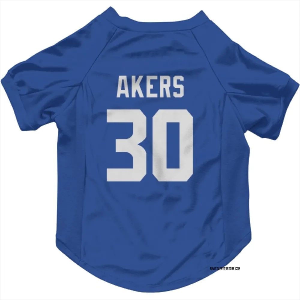 Seattle Seahawks Cam Akers Royal Pet Jersey for Dog & Cat