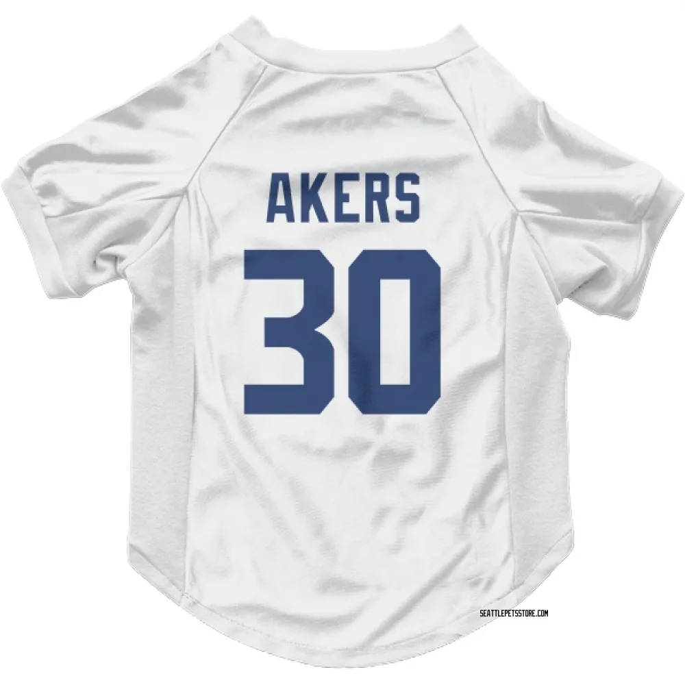 Seattle Seahawks Cam Akers White Pet Jersey for Dog & Cat