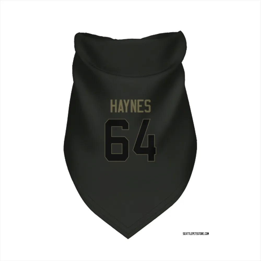 Seattle Seahawks Christian Haynes Black Service Pet Bandana for Dog & Cat