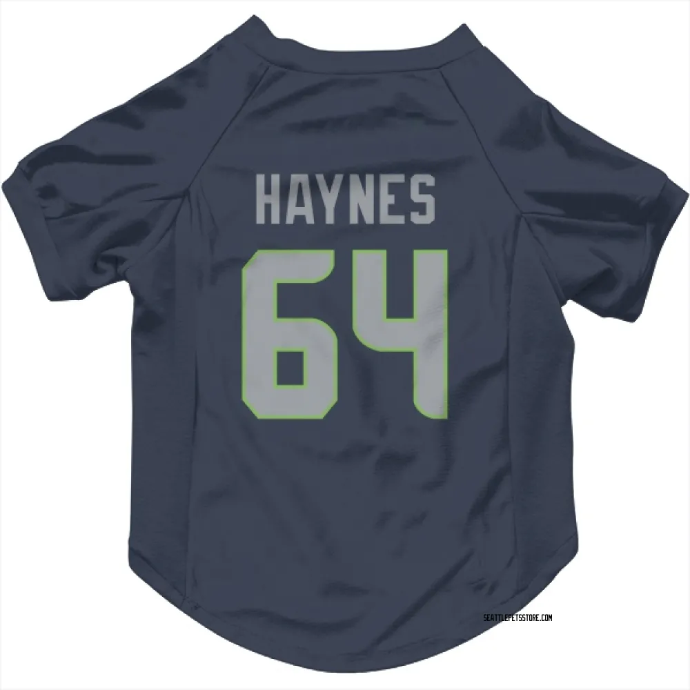 Seattle Seahawks Christian Haynes Navy Pet Jersey for Dog & Cat
